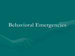 Behavioral Emergencies