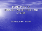 principles of management of stimulant misuse