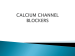 CALCIUM CHANNEL BLOCKERS