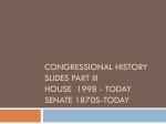 Congressional history slides part III House 1990