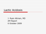 Lactic Acidosis - UNC School of Medicine