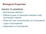 Biological Properties