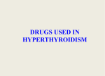 L1- drugs used in hyperthyroidism