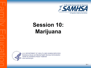 Marijuana - alcohol and drug abuse education