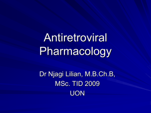 Antiretroviral Agents presentation