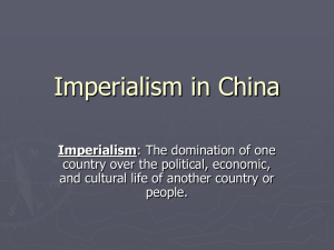 Imperialism in China