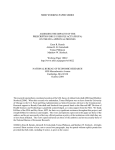 NBER WORKING PAPER SERIES ASSESSING THE IMPACTS OF THE