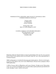 NBER WORKING PAPER SERIES PHARMACEUTICAL INDUSTRY, DRUG QUALITY AND REGULATION: