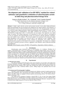 IOSR Journal of Pharmacy and Biological Sciences (IOSR-JPBS)