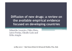 Diffusion of new drugs: a review on the available empirical evidence