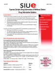 Express Scripts Drug Information &amp; Wellness Center Drug Information Updates