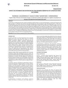 EFAVIRENZ RAT MODEL  Research Article   