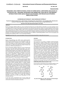 DESIGNING AND COMPUTATIONAL STUDY OF SOME NOVEL LAMIVUDINE ANALOGUES AS