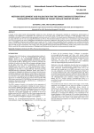 METHOD DEVELOPMENT AND VALIDATION FOR THE SIMULTANEOUS ESTIMATION of