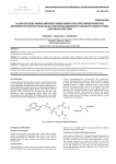 VALIDATED ZERO ORDER AND FIRST ORDER DERIVATIVE SPECTROPHOTOMETRIC  AZEOTROPIC MIXTURE Original Article