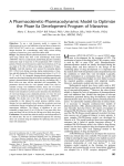 A Pharmacokinetic-Pharmacodynamic Model to Optimize