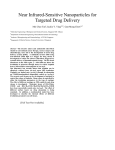 Near Infrared-Sensitive Nanoparticles for Targeted Drug Delivery  oog Chow