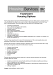 Factsheet 6 Housing Options