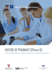 DOCTOR OF PHARMACY (Pharm D) USA~EU Collaborative Degree