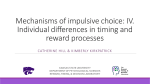 Mechanisms of impulsive choice: IV. Individual differences in timing and reward processes