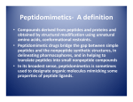 Peptidomimetics- A definition