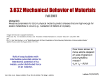 3.032 Mechanical Behavior of Materials Fall 2007