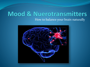 Mood & Nuerotransmitters - Center for Optimal Health
