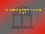 The kynurenine pathway as a drug target