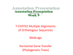 Module 2: T-COFFEE & Module 8: Horizontal Gene Transfer