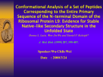 Conformational Analysis of a Set of Peptides Corresponding