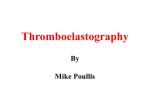 Thromboelastography - Mike Poullis