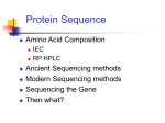 Protein Sequence - University of California, Davis