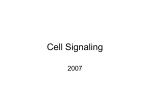 Cell Signaling - University of California, Irvine