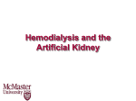 Hemodialysis and the Artificial Kidney