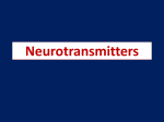 Neurotransmitters - Shifa College of Medicine