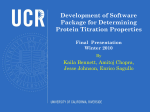 Development of Software Package for Determining Protein