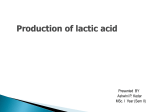 Production of lactic acid