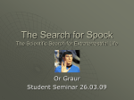 The Search for Spock The Scientific Search for