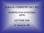 CLINICAL CHEMIISTRY (MT 305) CARBOHYDRATE LECTURE ONE