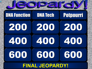 Jeopardy - Grayslake Central High School