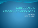 GLUCOGENIC & KETOGENIC AMINO ACIDS