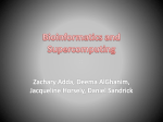 Bioinformatics and Supercomputing