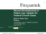 Recent Developments In Patent Law: Update On Federal