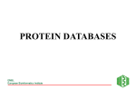 Database Modeling in Bioinformatics