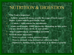 NUTRITION & DIGESTION - Fox Valley Lutheran High School