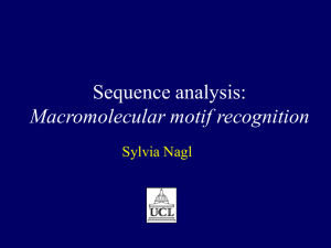 Motif recognition - www.bioinf.org.uk