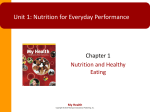 Unit 7: Nutrition for Everyday Performance