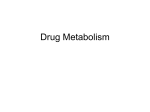 Drug Metabolism 1