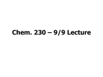 Chem. 31 – 9/15 Lecture