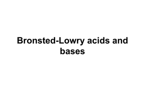 Chapter 14 Acids and Bases